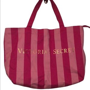 Vintage Victoria’s Secret Pink Striped Bag